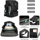 QICBYING Black Backpack - Tactical Backpack, Laptop Backpacks Travel Backpack Carry On Bag Convertible Large Backpack Waterproof Backpacks 17 - inch Business Rucksack for Men