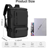 QICBYING Black Backpack - Tactical Backpack, Laptop Backpacks Travel Backpack Carry On Bag Convertible Large Backpack Waterproof Backpacks 17 - inch Business Rucksack for Men