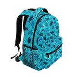 Qilmy Sea Turtle Laptop Backpack Waterproof College Students Bookbags Middle School Bookbag Computer Daypack for Teen Boys Girls