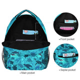 Qilmy Sea Turtle Laptop Backpack Waterproof College Students Bookbags Middle School Bookbag Computer Daypack for Teen Boys Girls
