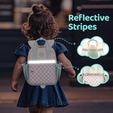 QIXIHU Toddler Backpack for Girls 2 - 4 Mini Diaper Daycare Bag Preschool Kids Bookbag for Kindergarten Elementary School Travel, Checkerboard