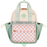QIXIHU Toddler Backpack for Girls 2 - 4 Mini Diaper Daycare Bag Preschool Kids Bookbag for Kindergarten Elementary School Travel, Checkerboard