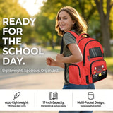 Qnxretky Jeep Backpack for Boys Fashion School Bag Elementary Book Bag for Boys Age 6 - 8 Practicle Daybag Waterproof School Bag with Multi Pocket Birthday Gifts Kindergarten Boy