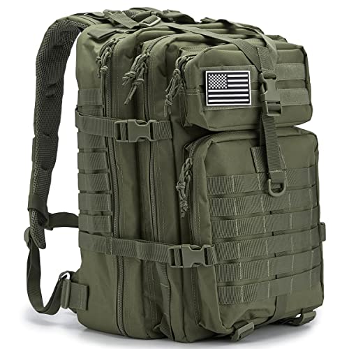 QT&QY 45L Military Tactical Backpacks For Men Camping Hiking Trekking Daypack Bug Out Bag Lage MOLLE 3 Day Assault Pack | Backpacks4Less