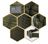 QT&QY 45L Military Tactical Backpacks For Men Camping Hiking Trekking Daypack Bug Out Bag Lage MOLLE 3 Day Assault Pack