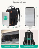 Qualyphant Extra Large Diaper Bag Backpack for Two Kids Twins - Expandable Baby Bag (26 - 36L), Dual Big Compartments - Includes Changing Pad & Stroller Straps, Unisex Black