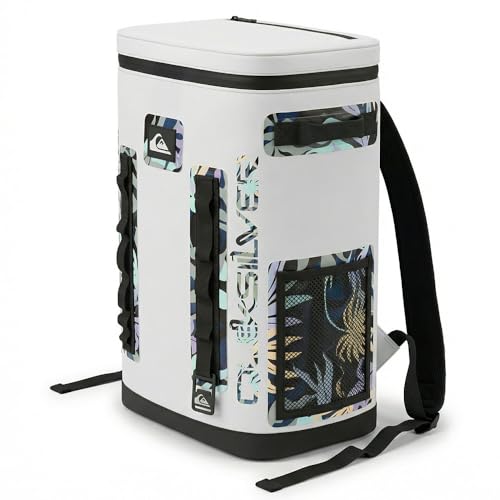 Quiksilver 20L Backpack Cooler, 24 Cans, 48H Insulated Cooling, Leak Proof, Waterproof IPX7, Heavy Duty Cooler Bag Backpack for Beach, Camping, Fishing