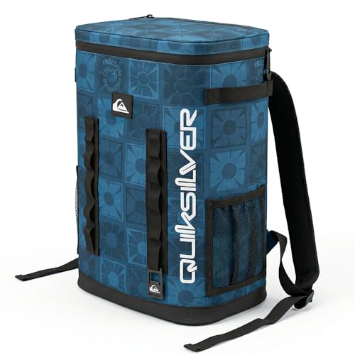 Quiksilver 20L Backpack Cooler, 24 Cans, 48H Insulated Cooling, Leak Proof, Waterproof IPX7, Heavy Duty Cooler Bag Backpack for Beach, Camping, Fishing