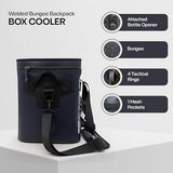 Quiksilver 20L Box Cooler, 24 Cans, 48-72H Insulated Cooling, Leak Proof, Waterproof IPX7, Heavy-Duty, for Beverage, Drink, Lunch, Outdoor, Beach, Camping, Fishing (Dark Navy)