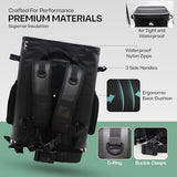 Quiksilver 30L Backpack Cooler, 36 Cans, 48-72H Insulated Cooling, Leak Proof, Waterproof IPX7, Heavy-Duty, for Beverage, Drink, Lunch, Outdoor, Beach, Camping, Fishing (Checkered)