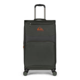 Quiksilver Buxton Suitcases Softside Expandable Luggage with Spinner Wheels, Large 3 - Piece Set (20/26/30) (Charcoal)