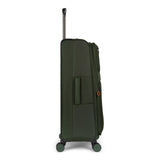 Quiksilver Buxton Suitcases Softside Expandable Luggage with Spinner Wheels, Large 3 - Piece Set (20/26/30) (Green)