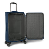 Quiksilver Buxton Suitcases Softside Expandable Luggage with Spinner Wheels, Large 3 - Piece Set (20/26/30) (Navy)