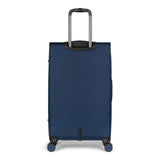Quiksilver Buxton Suitcases Softside Expandable Luggage with Spinner Wheels, Large 3 - Piece Set (20/26/30) (Navy)