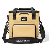 Quiksilver Zipperless Box Cooler 20L, Holds 24 Cans, 48 Hour Insulation, Leakproof & Waterproof Design, Heavy Duty TPU, IPX7, Padded Straps, Kangaroo Pockets, Bottle Opener (Cornstalk)