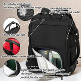 QWREOIA Diaper Bag Backpack for Dad and Mom with USB Charging Port Stroller Straps and Insulated Pocket,army military Travel Nappy Backpack for Daddy/Mommy (Black)