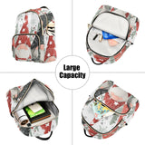 QwThum Backpack for Women Small Quilted Travel Backpack Purse Cute Fashion Casual Daypack Backpacks Christmas Gnomes Branches
