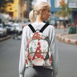 QwThum Backpack for Women Small Quilted Travel Backpack Purse Cute Fashion Casual Daypack Backpacks Christmas Gnomes Branches