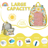 QXWREL Toddler Backpack for Girls 3 - 8: Preschool Kindergarten Backpack - Cute Kids Backpacks for Girls Boys - Sunshine