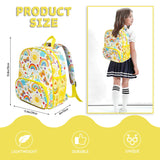 QXWREL Toddler Backpack for Girls 3 - 8: Preschool Kindergarten Backpack - Cute Kids Backpacks for Girls Boys - Sunshine