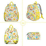 QXWREL Toddler Backpack for Girls 3 - 8: Preschool Kindergarten Backpack - Cute Kids Backpacks for Girls Boys - Sunshine