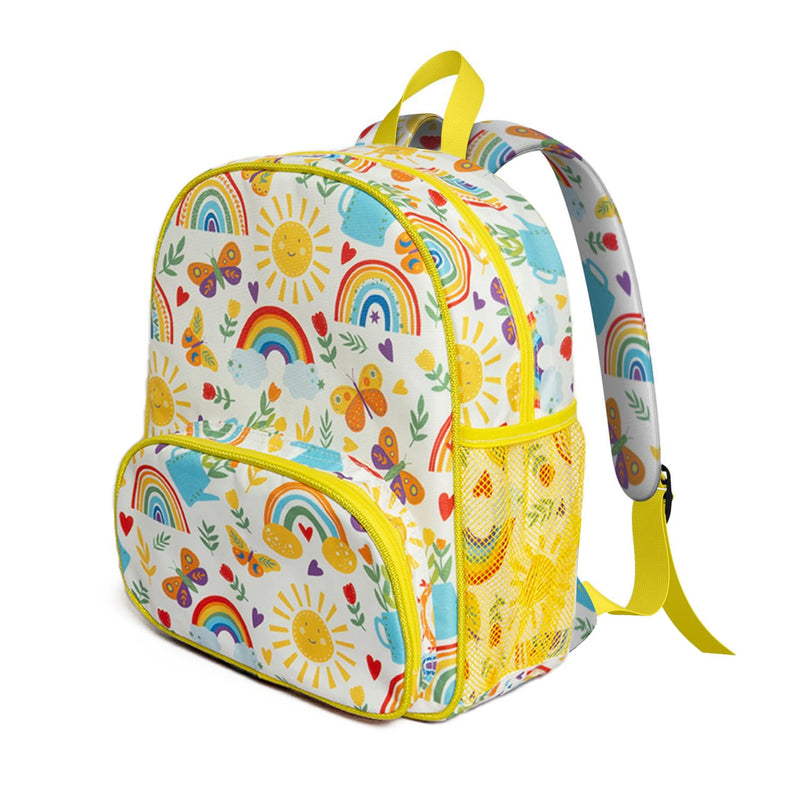 QXWREL Toddler Backpack for Girls 3 - 8: Preschool Kindergarten Backpack - Cute Kids Backpacks for Girls Boys - Sunshine