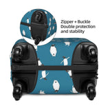 RAAPSBRW Penguin Atlantic Luggage Cover, Protective Washable Suitcase Cover - Travel High Elastic Fibers Suitcase Protector Fits Small
