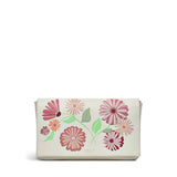 RADLEY London Columbia Grove Floral Women's Small Leather Flapover Crossbody Bag, Chalk