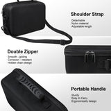 RAIALL Camera Case for Canon EOS Rebel T7/R50/R50V/R100/R6 Mark II/R5/ R8/R10/RP/R7/Sony/Nikon D7500 DSLR Camera, Lens, Tripod, Hard Protective Travel Bag with a Shoulder Strap and 5 Dividers, Black