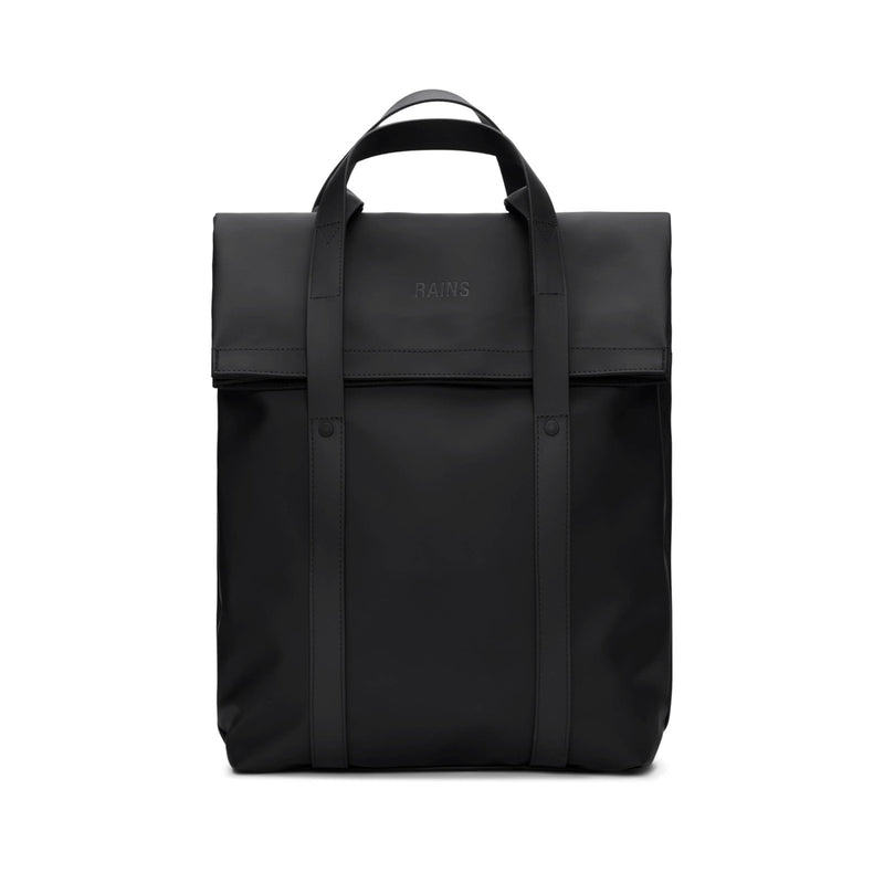 RAINS 2 Way Tote Backpack, Unisex for Men and Women, Black – Fits 16″ Laptop, Waterproof Commuter Backpack
