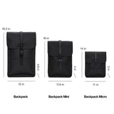 RAINS Backpack – Durable Waterproof Laptop Backpack for Men and Women for Travel, Work and Commuting – Black Bag with Secure Closure – 15" Laptop Pocket – 2 Year Warranty