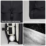 RAINS Backpack – Durable Waterproof Laptop Backpack for Men and Women for Travel, Work and Commuting – Black Bag with Secure Closure – 15" Laptop Pocket – 2 Year Warranty