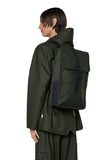 RAINS Backpack for Women and Men - Fits 15" Laptop - Water Resistant Rucksack - (Green, One Size)
