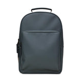 RAINS Book Daypack Large Lagoon Laptop Backpack for Men and Women, Waterproof Black Minimalist Commuter Bag with 15” - 16"