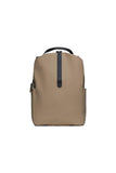 RAINS Clip Front Backpack Beige - Waterproof Commuter Backpack with C - Clip Closure & Hidden Pocket, 16″ Laptop Sleeve, Urban Travel Daypack