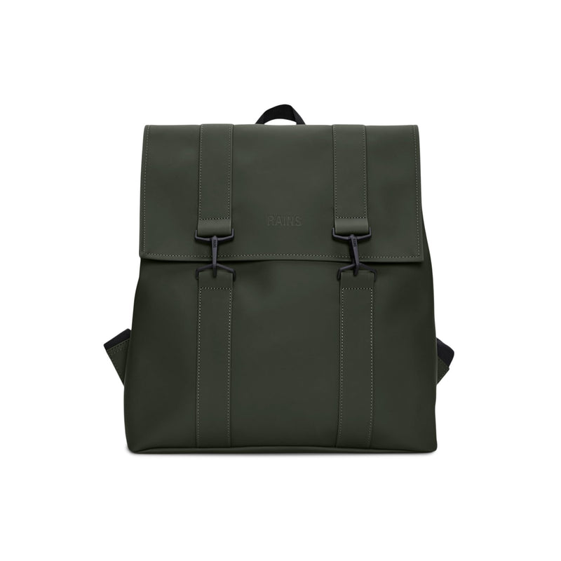 RAINS Messenger Bag, Backpack, Waterproof Classic Contemporary for travel and everyday use - Black