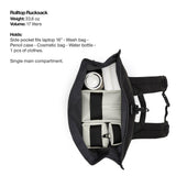 RAINS Rolltop Rucksack - Backpack - Waterproof Backpack for Women and Men - Rucksack for Travel and Work (Blue)