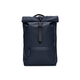 RAINS Rolltop Rucksack - Backpack - Waterproof Backpack for Women and Men - Rucksack for Travel and Work (Blue)