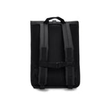 RAINS Rolltop Rucksack Large - Waterproof Rolltop Backpack Water Resistant Commuter Travel Pack Urban Minimalist (Black, Regular)