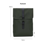 RAINS Rucksack for Men and Women - Waterproof Backpack for Commutes on Bike or Foot (Green)