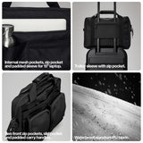 RAINS Texel Tech Bag - Green Waterproof Water Resistant Water Repellent Laptop Bag Unisex Commuter Travel Case 15" Computer Sleeve Tech Organizer - 2 Year Warranty