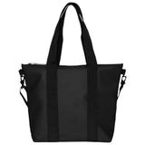 RAINS Tote Bag Mini - Black Waterproof Shoulder Bag for Men and Women - Everyday Tote for Work, Travel, Shopping with Coated Zip and Carry Handles - 2 Year Warranty
