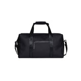 RAINS Trail Gym Bag - Black Waterproof Sports Duffel Bag for Men and Women with Shoulder Strap, Carry Handles and Mesh Pocket for Training or Travel - 2 Year Warranty