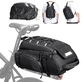 RAINSMORE Bike Bags for Bicycle Rear Rack 15L Waterproof Bike Ebike Trunk Pannier Saddle Bag with Rain Cover Bike Accessories Backpack | Backpacks4Less