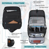 RAINSMORE Camera Bag, DSLR/SLR/Mirrorless Camera Case with Tripod Holder Waterproof Camera Sling Bag Crossbody Camera Bags for Photographers with Rain Cover for Canon/Nikon/Sony/Fuji, Black
