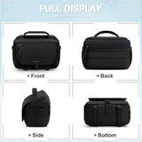 RAINSMORE Camera Bag, Small DSLR/SLR/Mirrorless Camera Sling Bag Waterproof Camera Case with Tripod Holder & Rain Cover Compact Crossbody Camera Bags for Photographers Everyday Shoulder Bags, Black