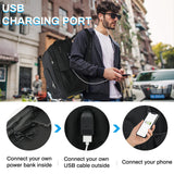 RAINSMORE Laptop Backpack 17 Inch Large Travel Backpack for Men Women Waterproof Computer Work Business College Bookbag TSA Friendly Carry on Backpack with USB Port, Black