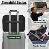 RAINSMORE Tactical Laptop Bag 17.3 Inch Laptop Briefcase Men Business Computer Bag Large Laptop Case Waterproof Military Shoulder Messenger Bag Work Office Travel, Black