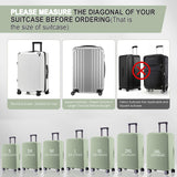 RainVillage Travel Luggage Cover - Scratch - Resistant Fit 19 - 31 Inch, Cyan, XL(28 - 29 inch)