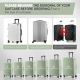 RainVillage Travel Luggage Cover - Scratch - Resistant Fit 19 - 31 Inch, Cyan, XL(28 - 29 inch)